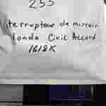 255 1618K/ Interrupteurs de miroir / Honda Civic Accord